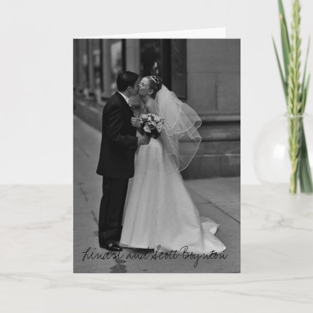 Tarjeta De Agradecimiento 0255, Lindsi y Scott Boynton (Anverso)