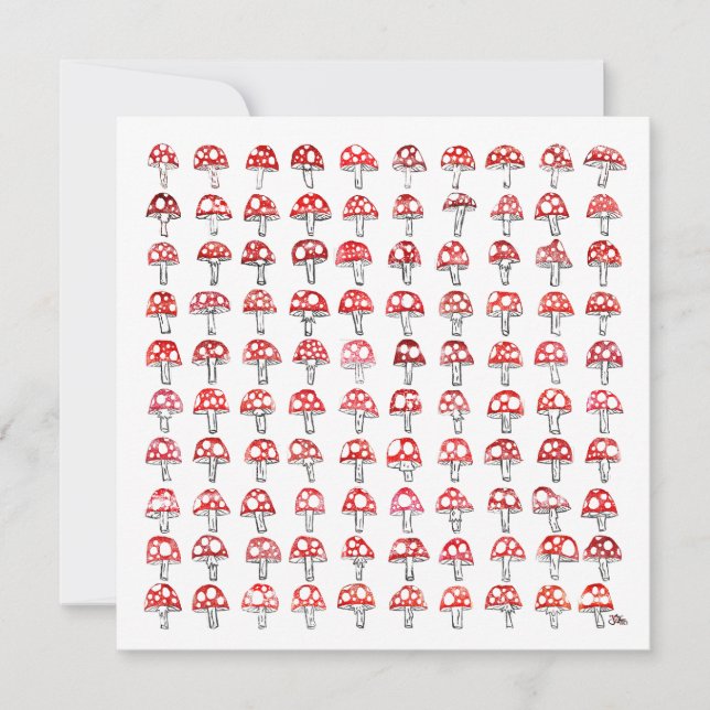 Tarjeta De Agradecimiento 100 días, 100 hongos (Anverso)