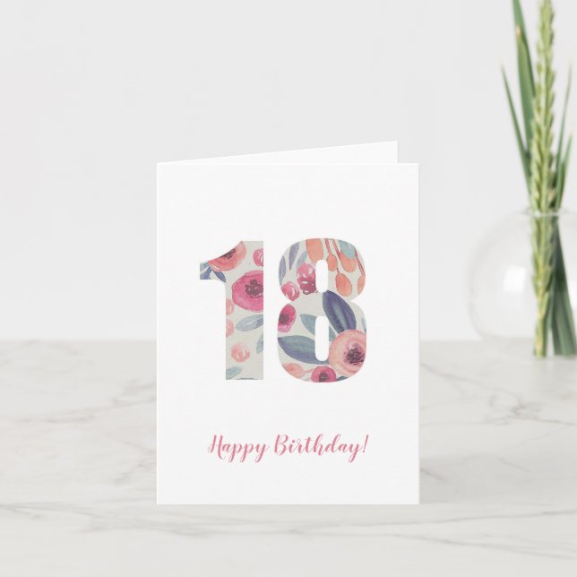 Tarjeta De Agradecimiento 18 cumpleaños (Anverso)