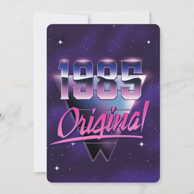 Tarjeta De Agradecimiento 1985 Original (Anverso)