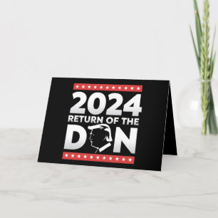 Tarjeta De Agradecimiento 2024 Regreso Del Don Trump 45 47 Presidente De Los