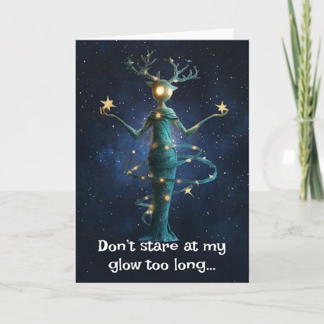 Tarjeta De Agradecimiento *~* 23 Navidades mágicos brillantes y singulares A (Anverso)
