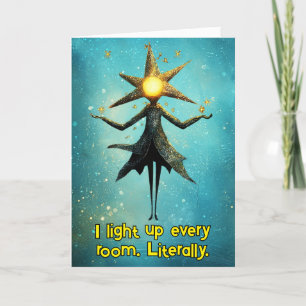 Tarjeta De Agradecimiento *~* 24 Navidades mágicos brillantes y divertidos A