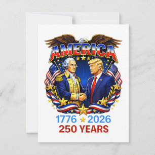 Tarjeta De Agradecimiento 250 años aniversario de América 250º