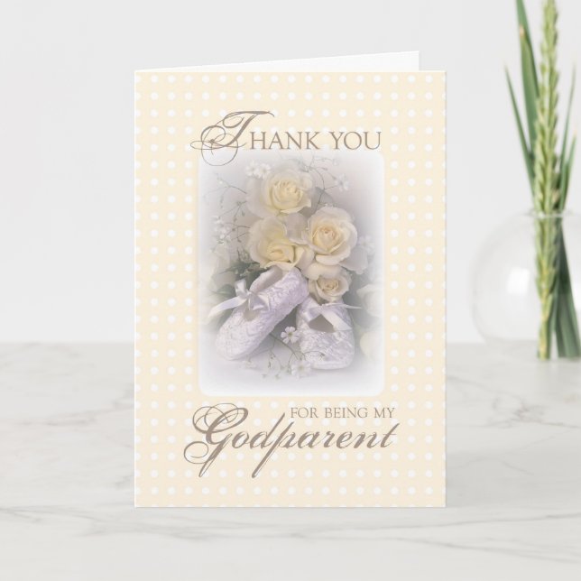 Tarjeta De Agradecimiento 2629 Gracias Godparent (Anverso)