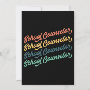 Tarjeta De Agradecimiento 2/2- Volver A Los Consejeros Escolares Vintage