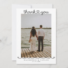 Tarjeta De Agradecimiento 2 Fotografías Bodas Personalizadas Con Mensaje