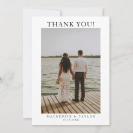 Tarjeta De Agradecimiento 2 Fotografías Bodas Personalizadas Con Mensaje