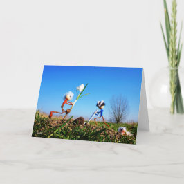 Tarjeta De Agradecimiento 2 Fubby's die een bol krokus planten.