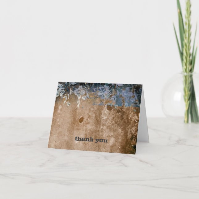 Tarjeta De Agradecimiento 311-Lusciously rústicos le agradecen (Anverso)