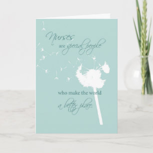 Tarjeta De Agradecimiento 3597 Nurses Day Dandelion
