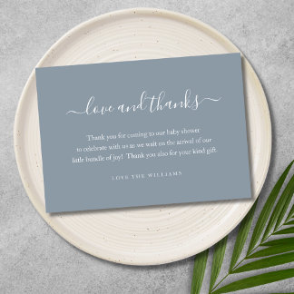 Tarjeta De Agradecimiento 3,5" x 5" Gracias Baby Shower Gift Personalizado