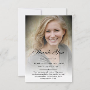 Tarjeta De Agradecimiento 3.5x5 Gracias Personalizado Compasión por la fotog