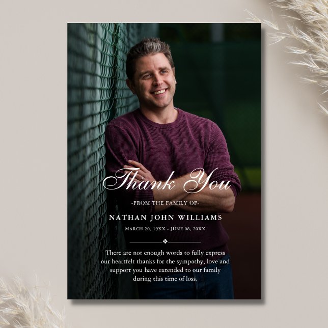 Tarjeta De Agradecimiento 3.5x5 Gracias Personalizado Compasión por la fotog (Subido por el creador)