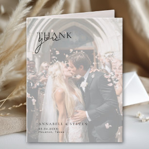 Tarjeta De Agradecimiento 3 Boda fotográfico