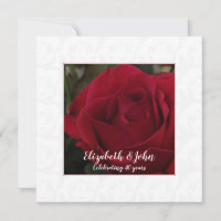 40º aniversario de bodas de rubí clásica rosa roja