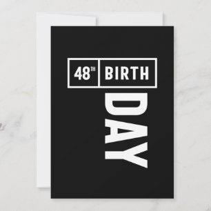 Tarjeta De Agradecimiento 48 años - Regalo divertido para cumpleaños número 