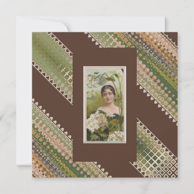 Tarjeta De Agradecimiento 50.ª Personalizado Bellas Florales de Cumpleaños G (Anverso)