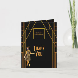 Tarjeta De Agradecimiento 50.º cumpleaños de 1920. Foto gracias