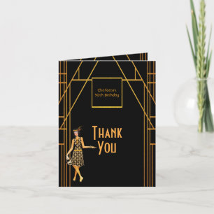 Tarjeta De Agradecimiento 50.º cumpleaños de 1920. Foto gracias