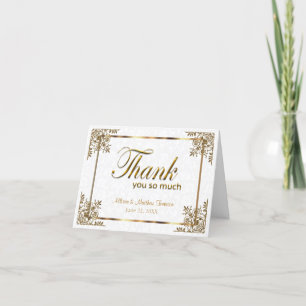 Tarjeta De Agradecimiento 50° Aniversario del Boda de Oro - Gracias