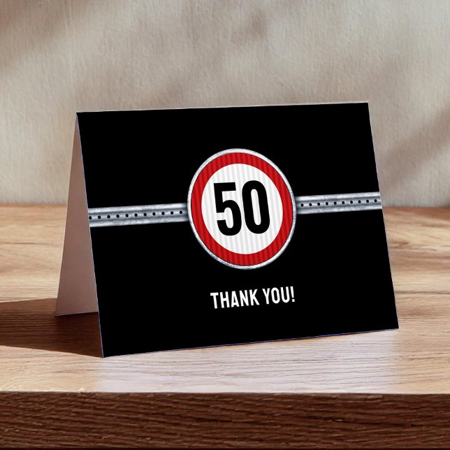 Tarjeta De Agradecimiento 50th Birthday - ANY AGE (Subido por el creador)