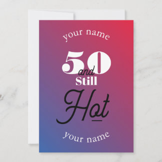 Tarjeta De Agradecimiento 5O y todavía caliente