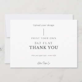 Tarjeta De Agradecimiento 5x7 Plano de Agradecimiento: Sube el tuyo