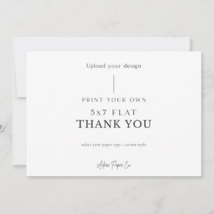 Tarjeta De Agradecimiento 5x7 Plano Gracias: Sube el tuyo