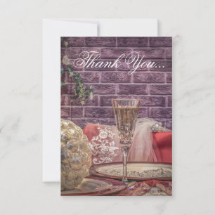 Tarjeta De Agradecimiento 6554-Mesa de Boda