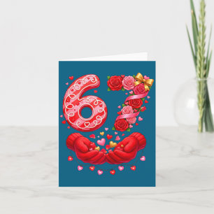 Tarjeta De Agradecimiento 67 Valentine 6 7 Meme Pijamas Fiesta Gen Alpha Sl