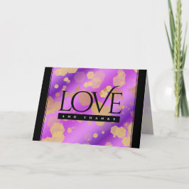 Tarjeta De Agradecimiento 6.º 33.º 47° 48° Aniversario del Boda Ametista