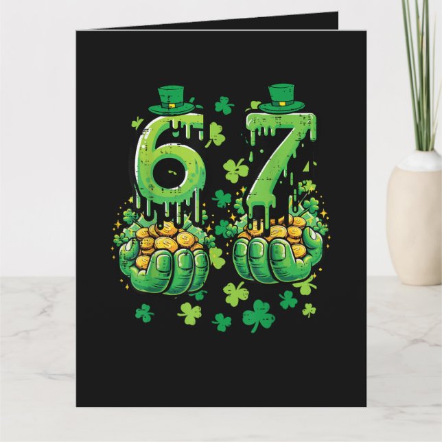 Tarjeta De Agradecimiento 6 7 Día de San Patricio (Anverso)