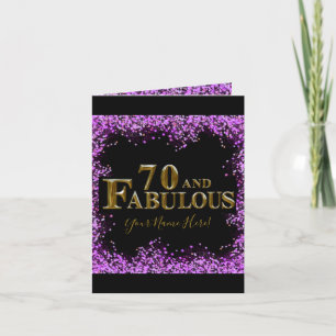 Tarjeta De Agradecimiento 70 cumpleaños 