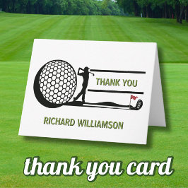 TARJETA DE AGRADECIMIENTO 70TH (ANY YEAR) BIRTHDAY PARTY GOLFER 