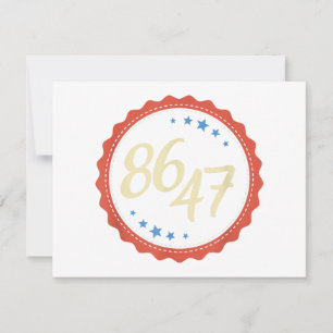 Tarjeta De Agradecimiento 86 47 Anti Trump Gracioso