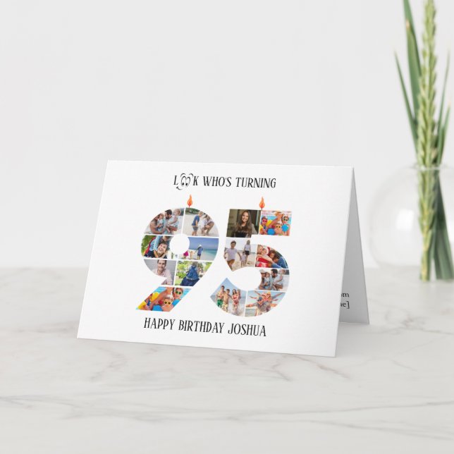 Tarjeta De Agradecimiento 95th Birthday Photo Card (Anverso)