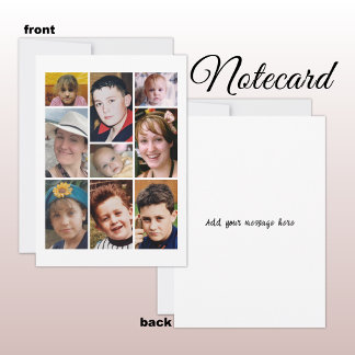 Tarjeta De Agradecimiento 9 photo add message white