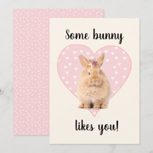 Tarjeta De Agradecimiento A algunos conejitos les gusta