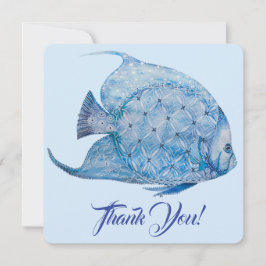 Tarjeta de agradecimiento a Angelfish de Batik Azu