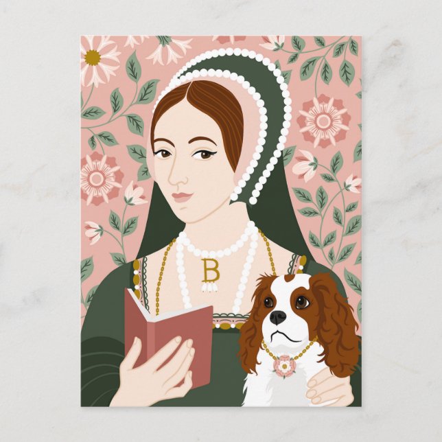 Tarjeta de agradecimiento a Anne Boleyn Ilustracio (Anverso)