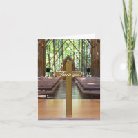 Tarjeta de agradecimiento a Anthony Chapel Cross