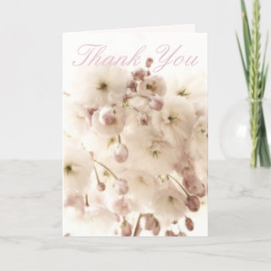 Tarjeta de agradecimiento a Apple Blossom Cloud
