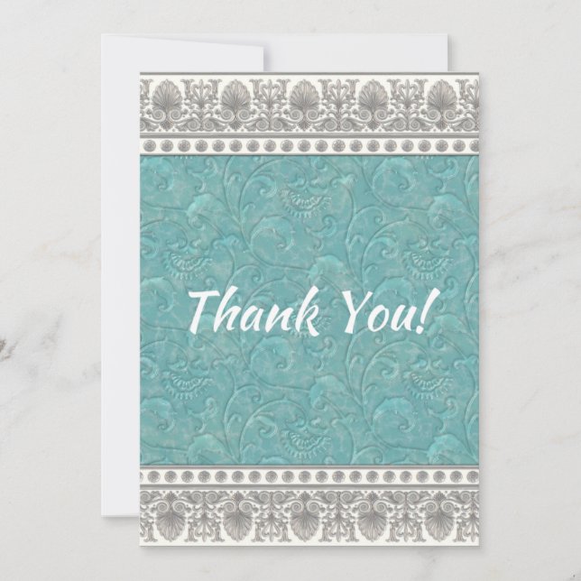 Tarjeta de agradecimiento a Aqua Texture (Anverso)