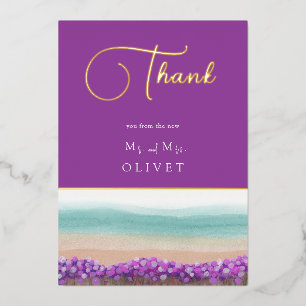 Tarjeta de agradecimiento a Azure Coast in Bloom B