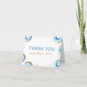 Tarjeta de agradecimiento a Bab SprinkFlat Bab Blu