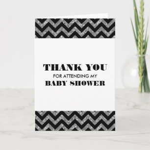 Tarjeta de agradecimiento a Baby Shower, Purpurina