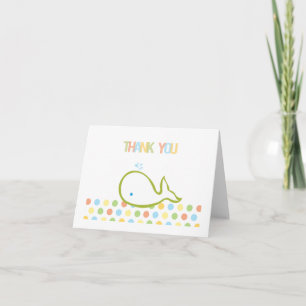 Tarjeta de agradecimiento a Baby Whale