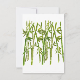 Tarjeta de agradecimiento a Bamboo Group Stems