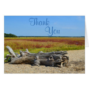 Tarjeta de agradecimiento a Beach and Driftwood